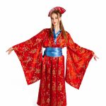 Женский Японский костюм (красный комбинезон)
